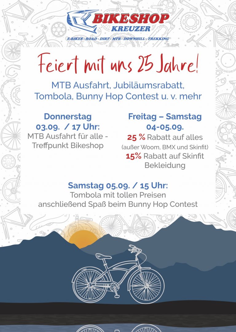25 Jahre Bikeshop Poster
